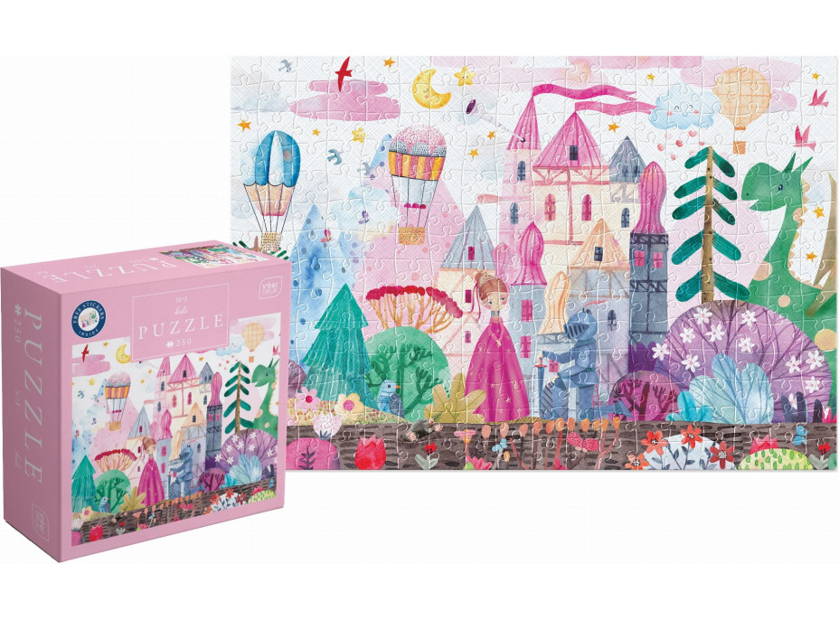 INTERDRUK Puzzle so samolepkami Zámok 250 dielikov