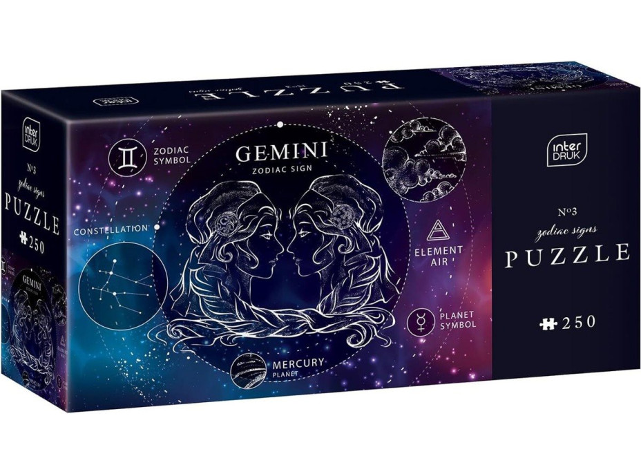 INTERDRUK Puzzle Zverokruh: Blíženci 250 dielikov