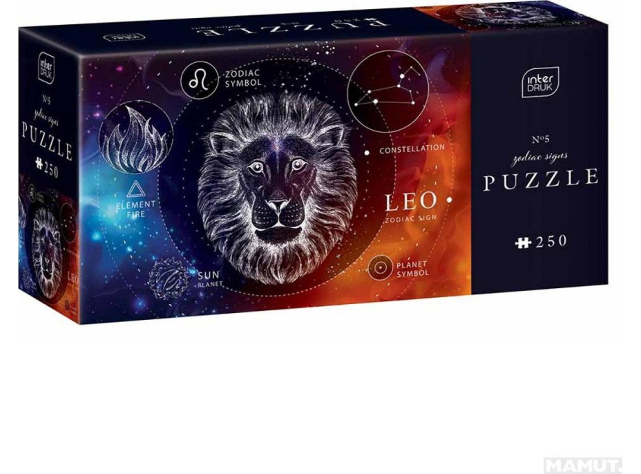 INTERDRUK Puzzle Zverokruh: Lev 250 dielikov