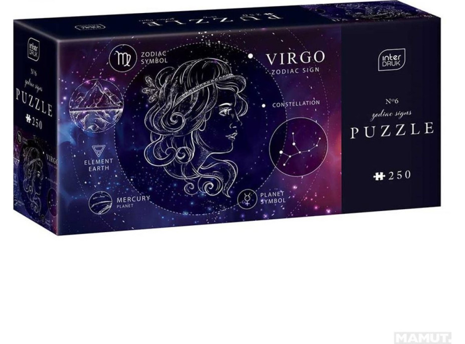 INTERDRUK Puzzle Zverokruh: Panna 250 dielikov