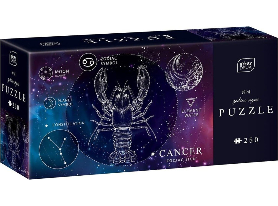 INTERDRUK Puzzle Zverokruh: Rak 250 dielikov