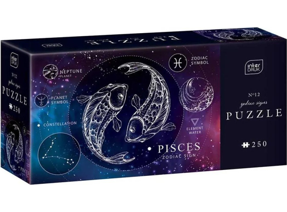 INTERDRUK Puzzle Zverokruh: Ryby 250 dielikov