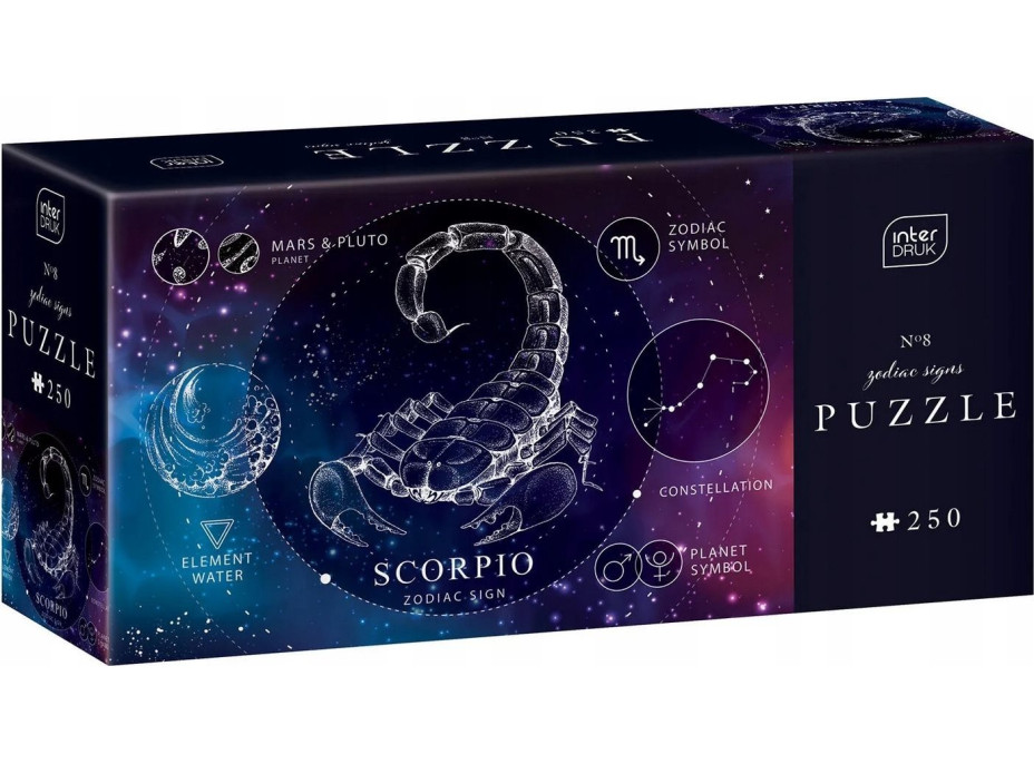 INTERDRUK Puzzle Zverokruh: Škorpión 250 dielikov
