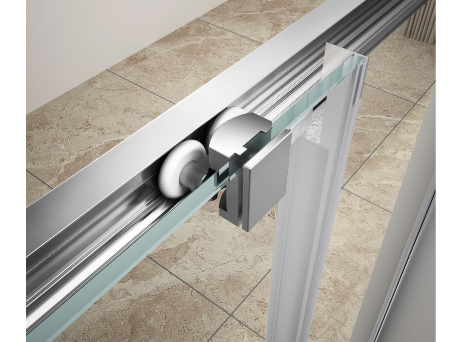 Aqualine UGGA posuvné sprchové dvere 1200mm, číre sklo ATS120