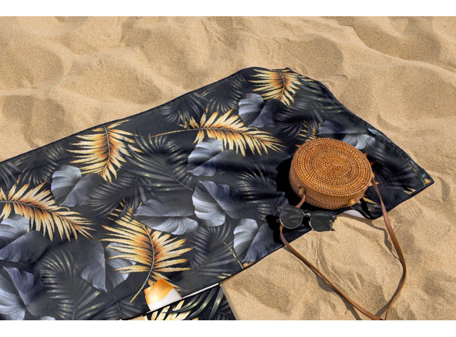 Rýchloschnúca plážová osuška 210x75 cm - Golden Palms