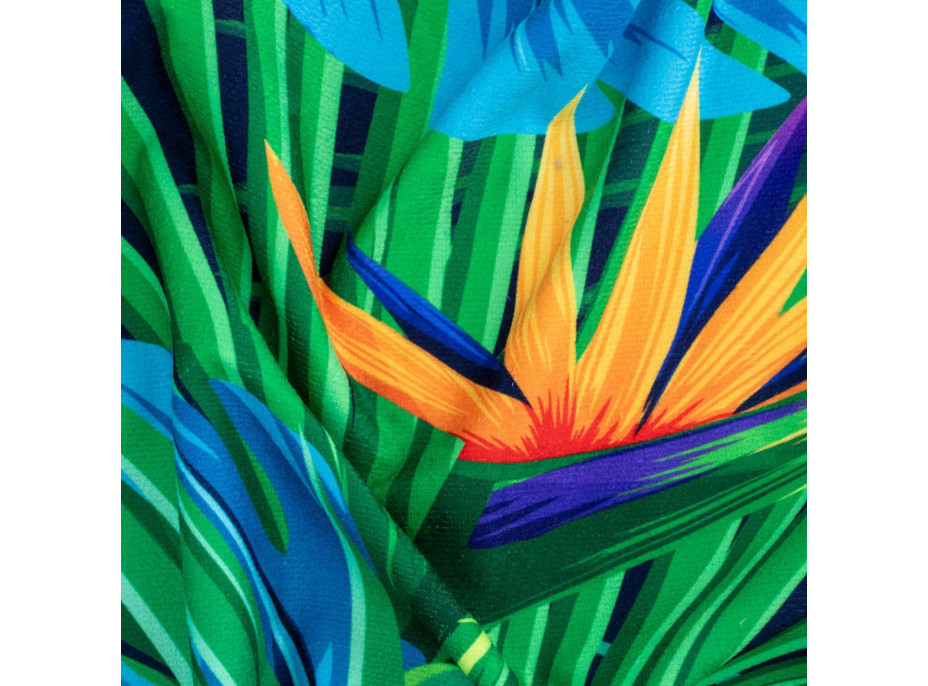 Rýchloschnúca plážová osuška 210x75 cm - Strelitzia Blue