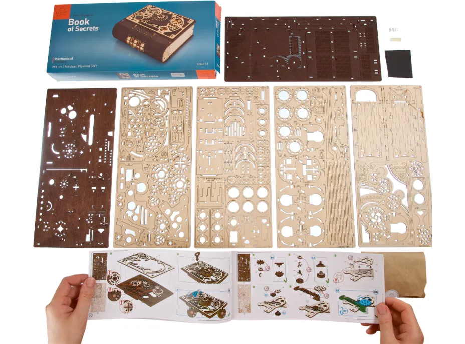 UGEARS 3D puzzle Kniha tajomstvo 263 dielikov