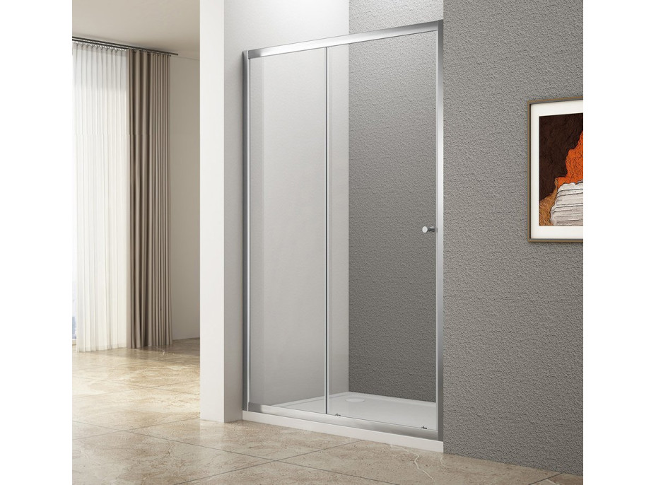 Aqualine UGGA posuvné sprchové dvere 1100mm, číre sklo ATS110