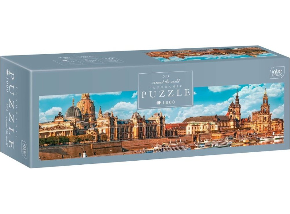 INTERDRUK Panoramatické puzzle: Around the World: Drážďany, Nemecko 1000 dielikov