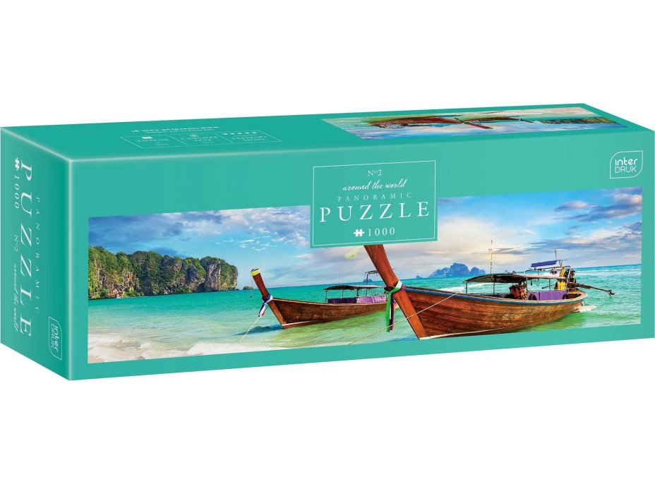 INTERDRUK Panoramatické puzzle: Around the World: Krabi, Thajsko 1000 dielikov
