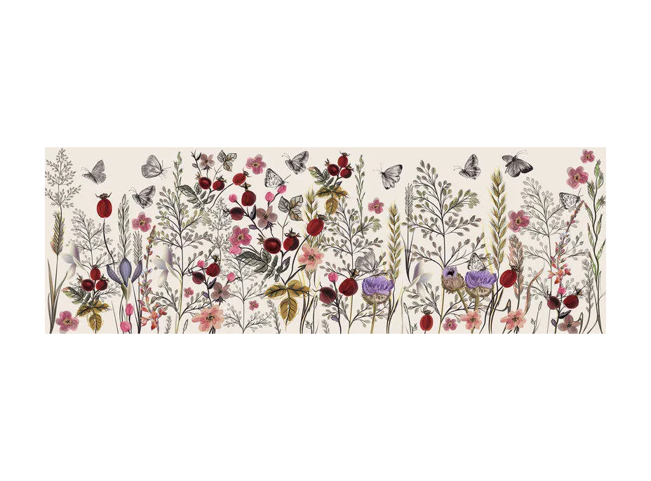 INTERDRUK Panoramatické puzzle: Flowers: Rozkvitnutá lúka 1000 dielikov
