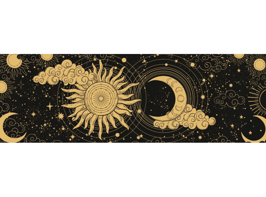 INTERDRUK Panoramatické puzzle: Galaxy: Deň a noc 1000 dielikov