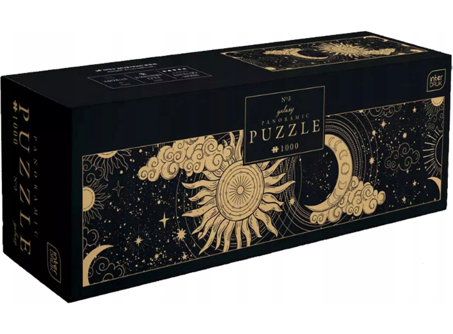 INTERDRUK Panoramatické puzzle: Galaxy: Deň a noc 1000 dielikov