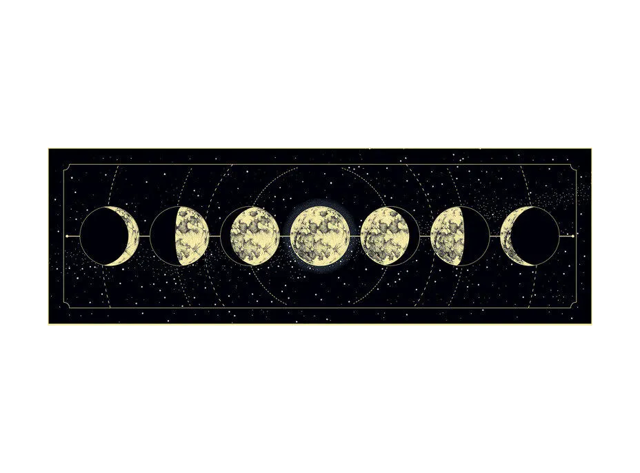 INTERDRUK Panoramatické puzzle: Galaxy: Fáza mesiaca 1000 dielikov