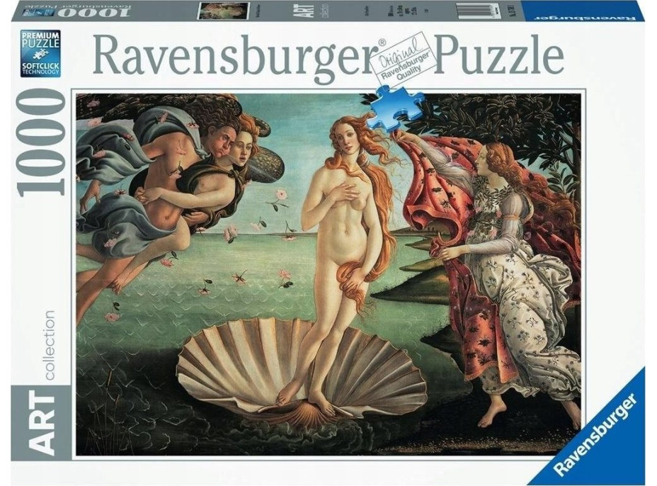 RAVENSBURGER Puzzle Art Collection: Zrodenie Venuše 1000 dielikov