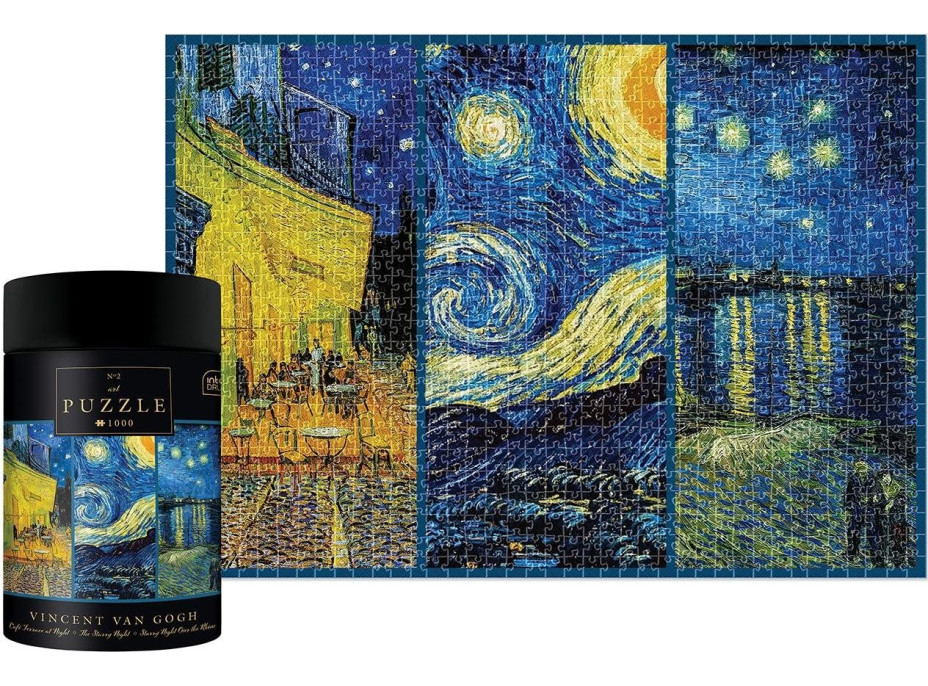 INTERDRUK Puzzle Art: Nočná koláž 1000 dielikov