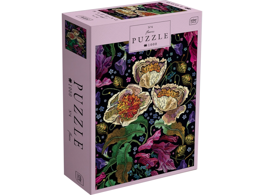 INTERDRUK Puzzle Flowers: Farebné kvety 1000 dielikov