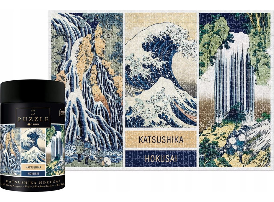 INTERDRUK Puzzle Art: Koláž Katsushika Hokusai 1000 dielikov