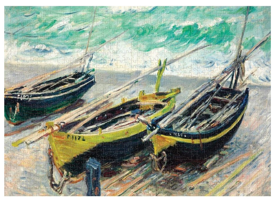 INTERDRUK Puzzle Art: Tri rybárske lode 1000 dielikov