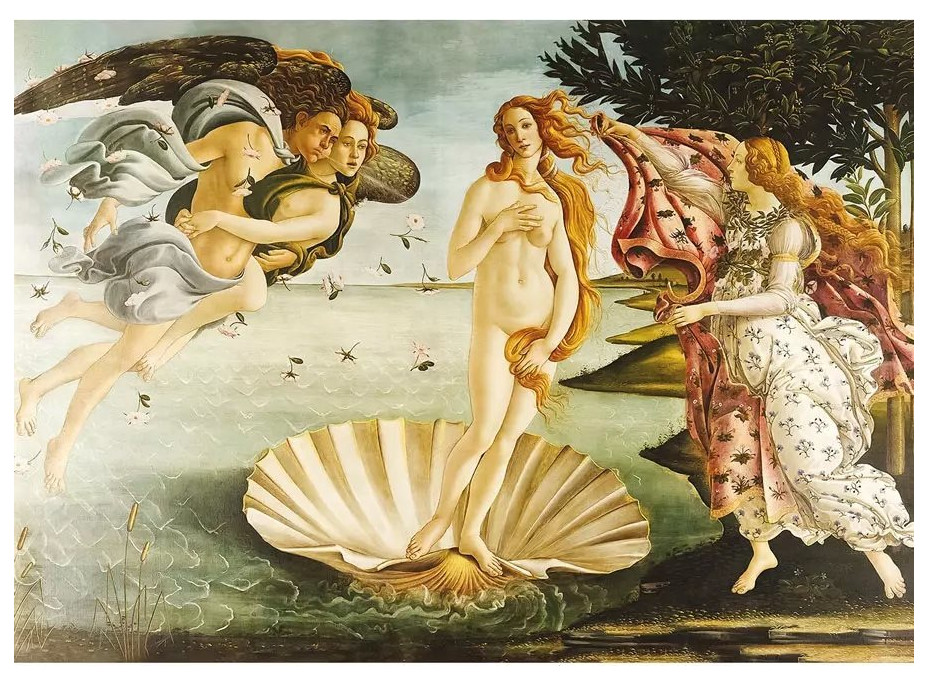INTERDRUK Puzzle Art: Zrodenie Venuše 1000 dielikov