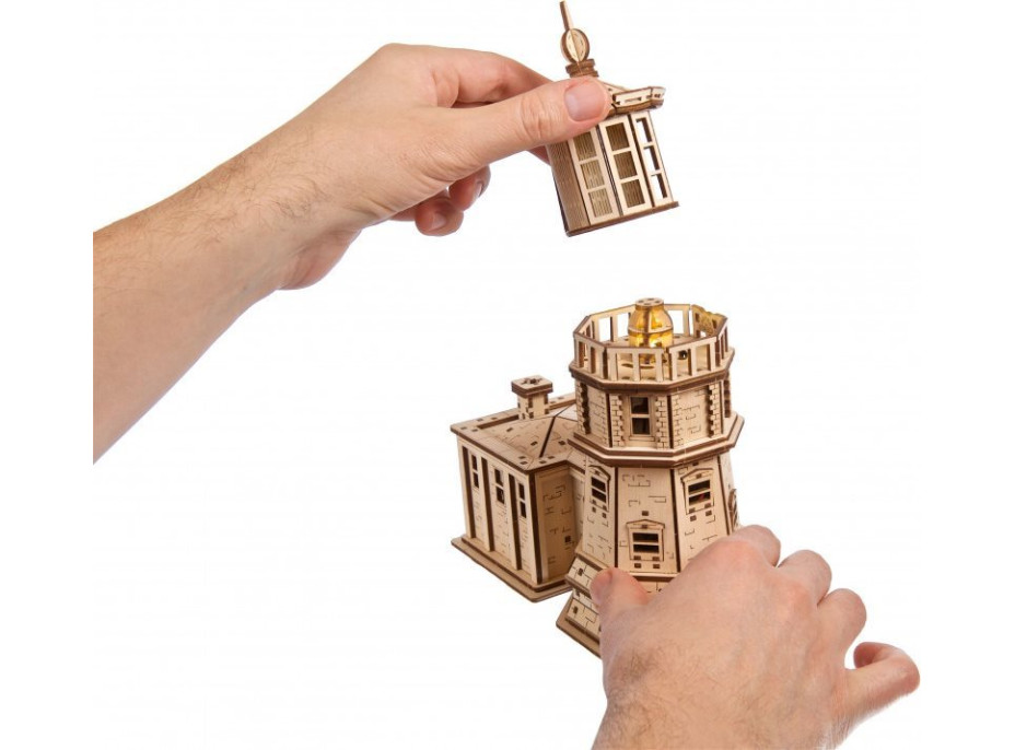 UGEARS Svietiace 3D puzzle Maják Split Rock 295 dielikov