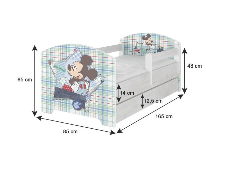 Detská posteľ Disney - VIOLETTA 160x80 cm