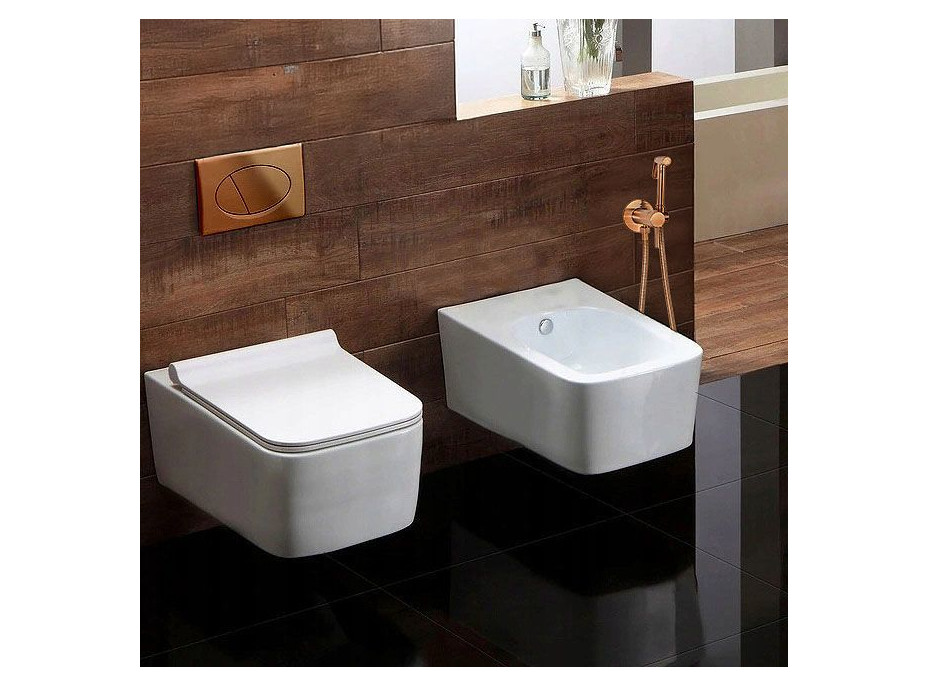 Bidetová sprchová batéria MAXMAX Rea LOOP - brúsená medená