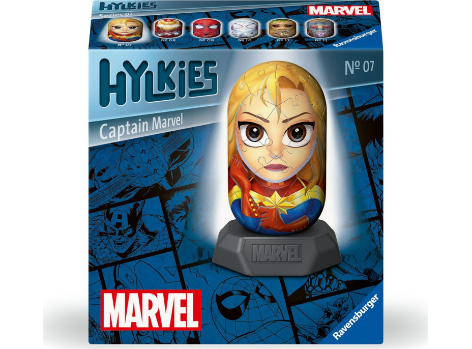 RAVENSBURGER 3D puzzle Hylkies: Marvel: Captain Marvel 54 dielikov