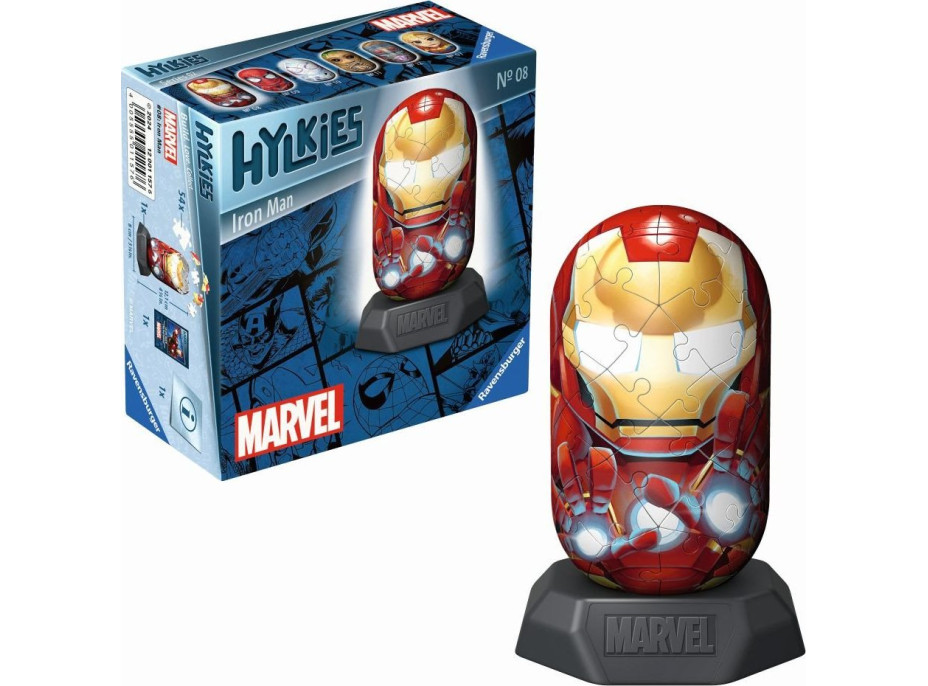 RAVENSBURGER 3D puzzle Hylkies: Marvel: Ironman 54 dielikov