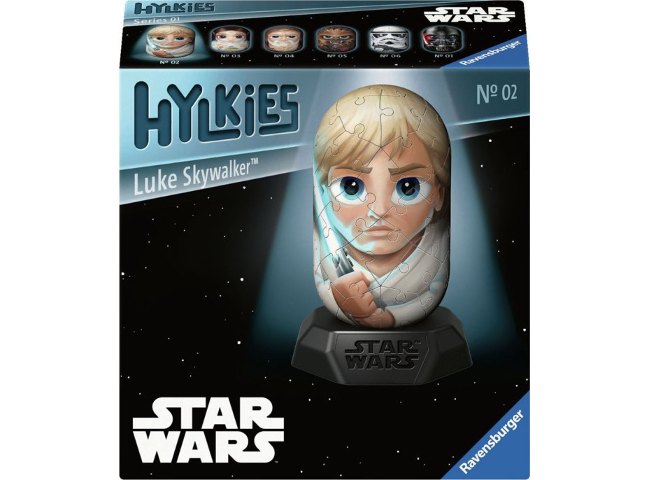 RAVENSBURGER 3D puzzle Hylkies: Star Wars: Luke Skywalker 54 dielikov