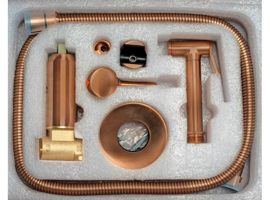 Bidetová sprchová batéria MAXMAX Rea LOOP - brúsená medená