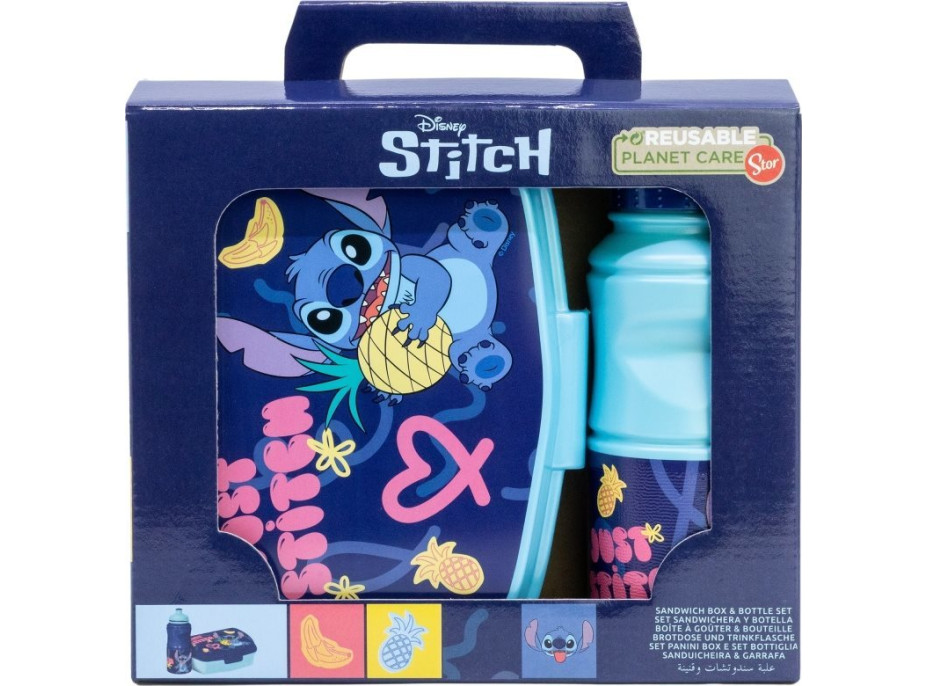 STOR Detská jedálenská súprava 2v1 Stitch