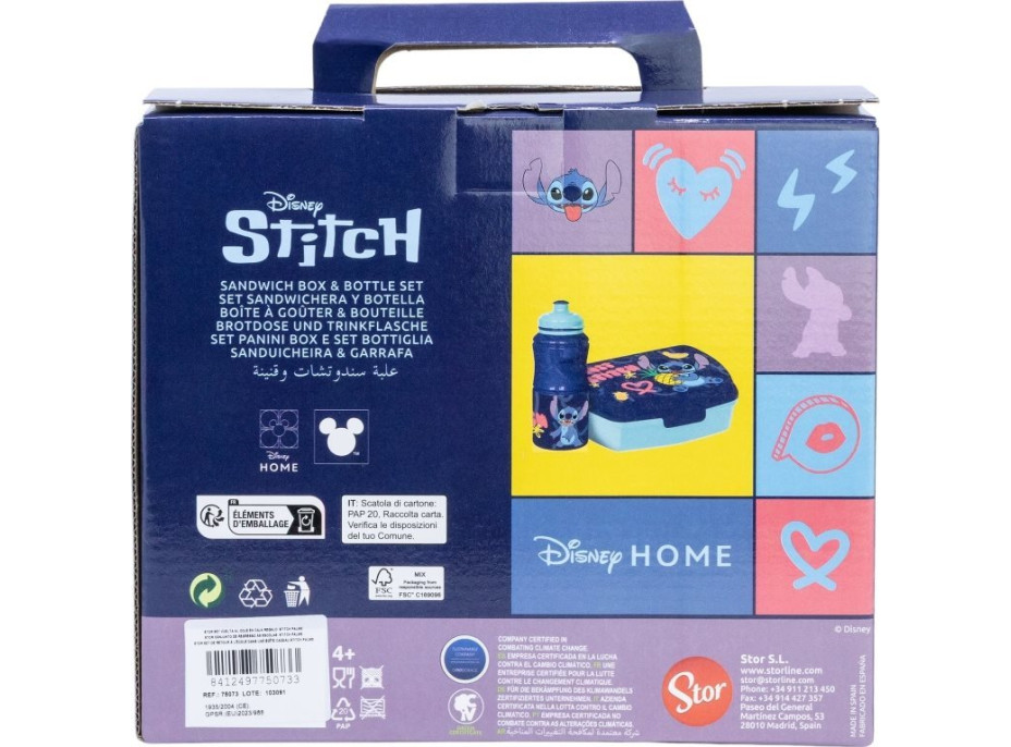 STOR Detská jedálenská súprava 2v1 Stitch
