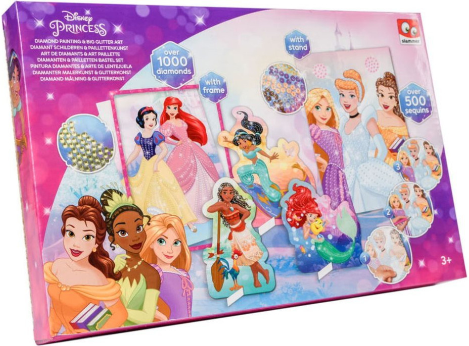 SLAMMER Diamantové maľovanie Disney Princezné