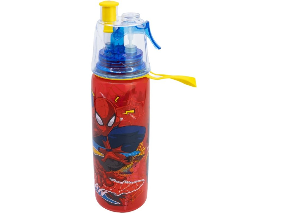 STOR Fľaša na pitie s rozprašovačom Spiderman 575 ml
