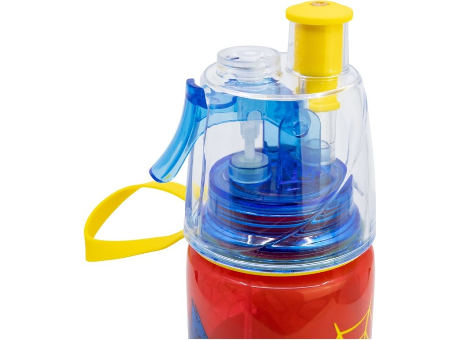 STOR Fľaša na pitie s rozprašovačom Spiderman 575 ml