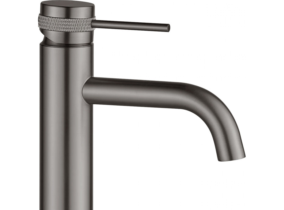 Umývadlová batéria MAXMAX Rea LUNGO GRIP - nízka - gun grey