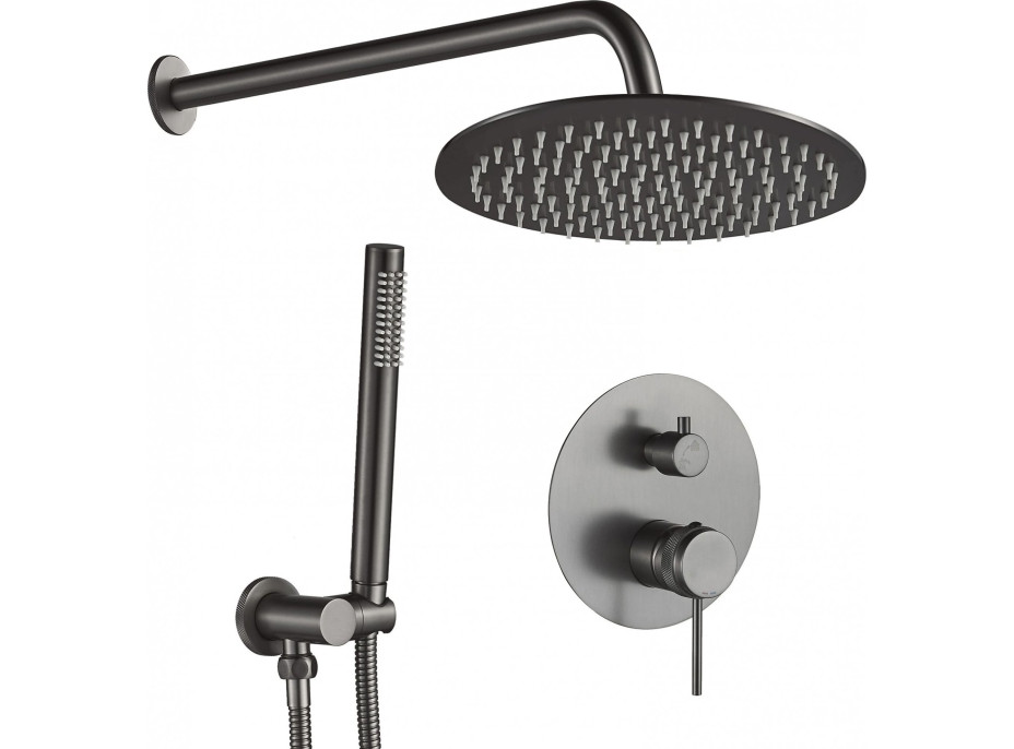 Sprchová podomietková súprava MAXMAX Rea LUNGO GRIP - gun grey