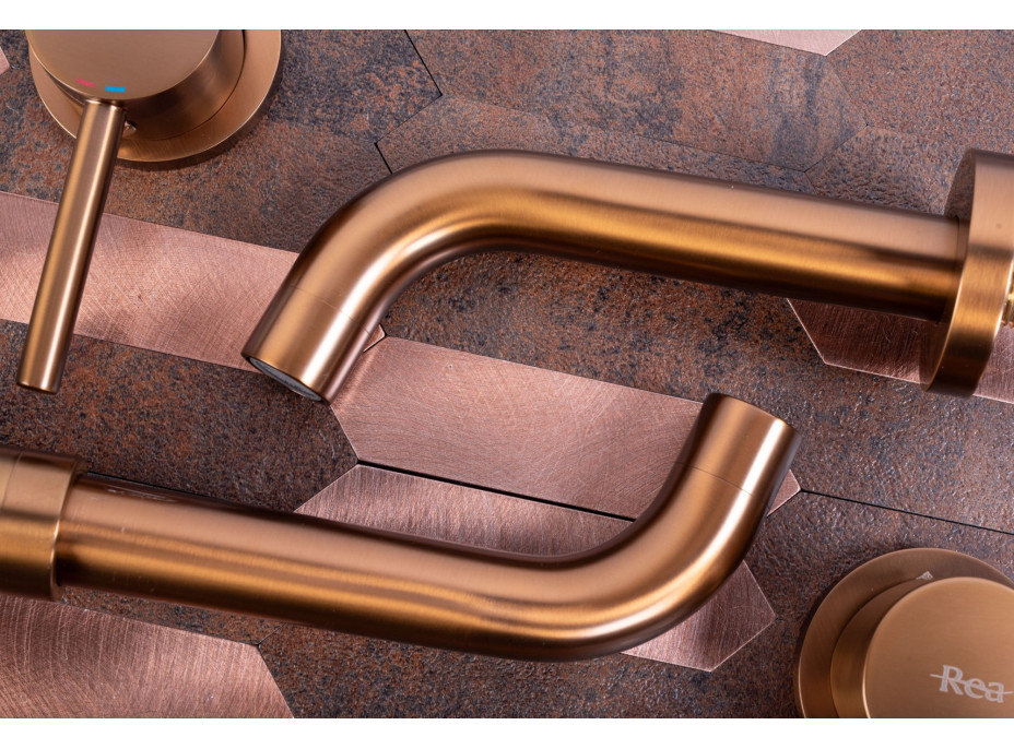 Podomietková batéria MAXMAX Rea LUNGO - brúsená medená