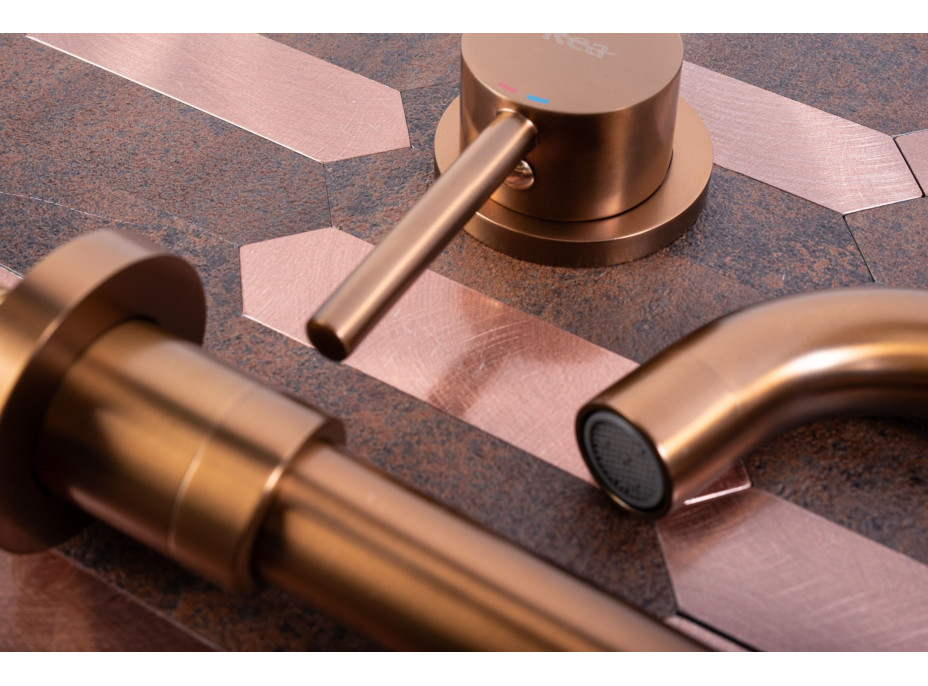 Podomietková batéria MAXMAX Rea LUNGO - brúsená medená