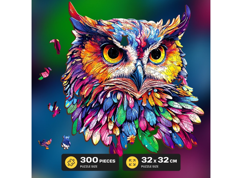 EscapeWelt Drevené puzzle Sovy 300 dielikov