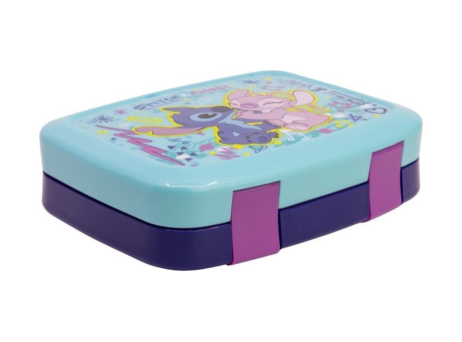 STOR Box na desiatu s priehradkami Angel a Stitch