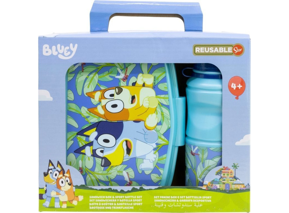 STOR Detská jedálenská súprava 2v1 Bluey