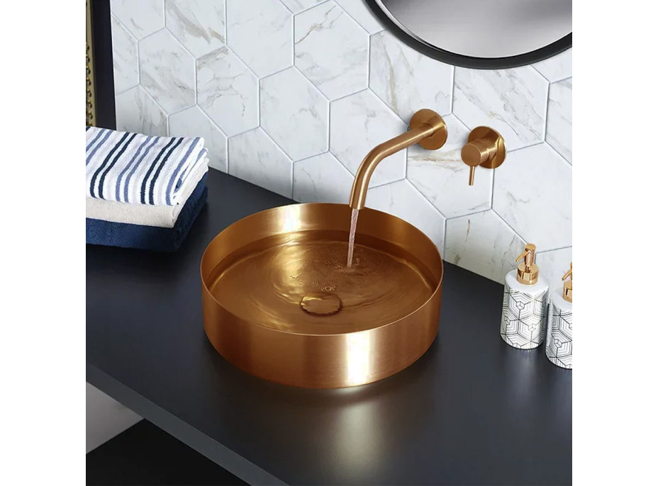 Podomietková batéria MAXMAX Rea LUNGO - brúsená medená