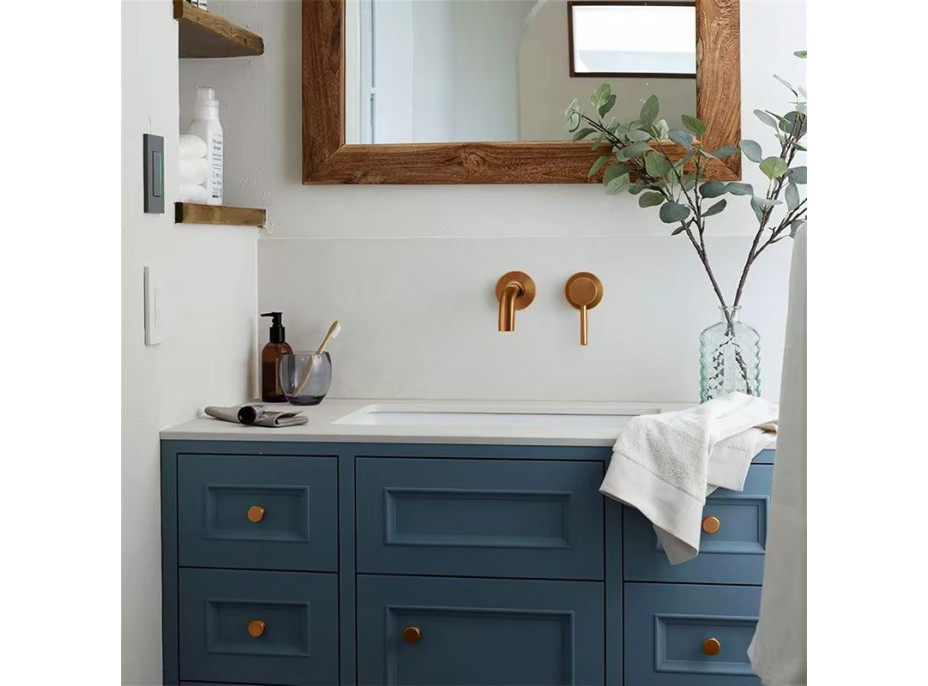 Podomietková batéria MAXMAX Rea LUNGO - brúsená medená