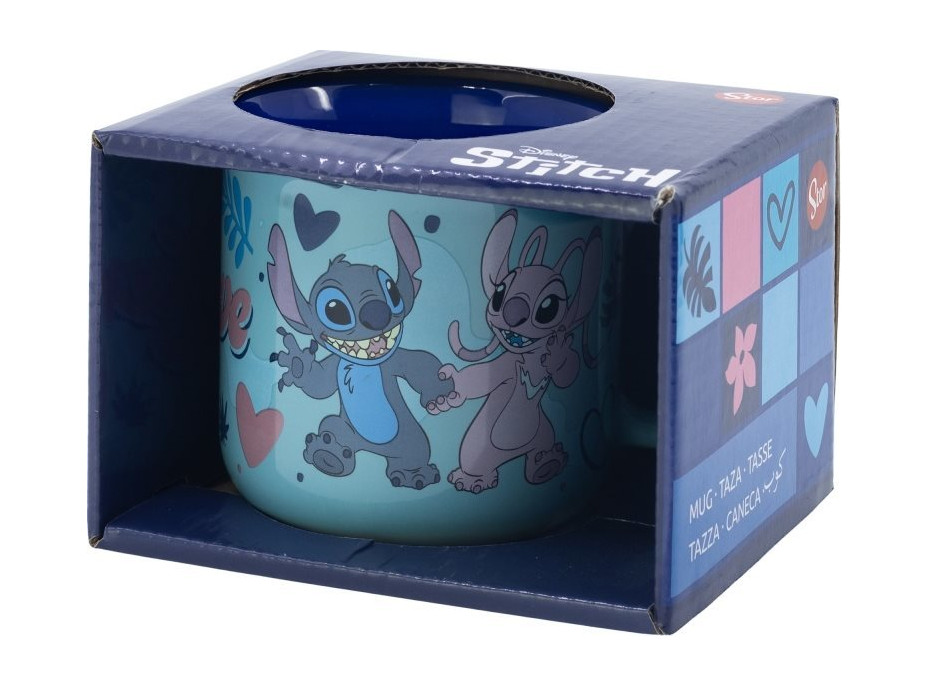 STOR Hrnček keramický 355 ml Stitch