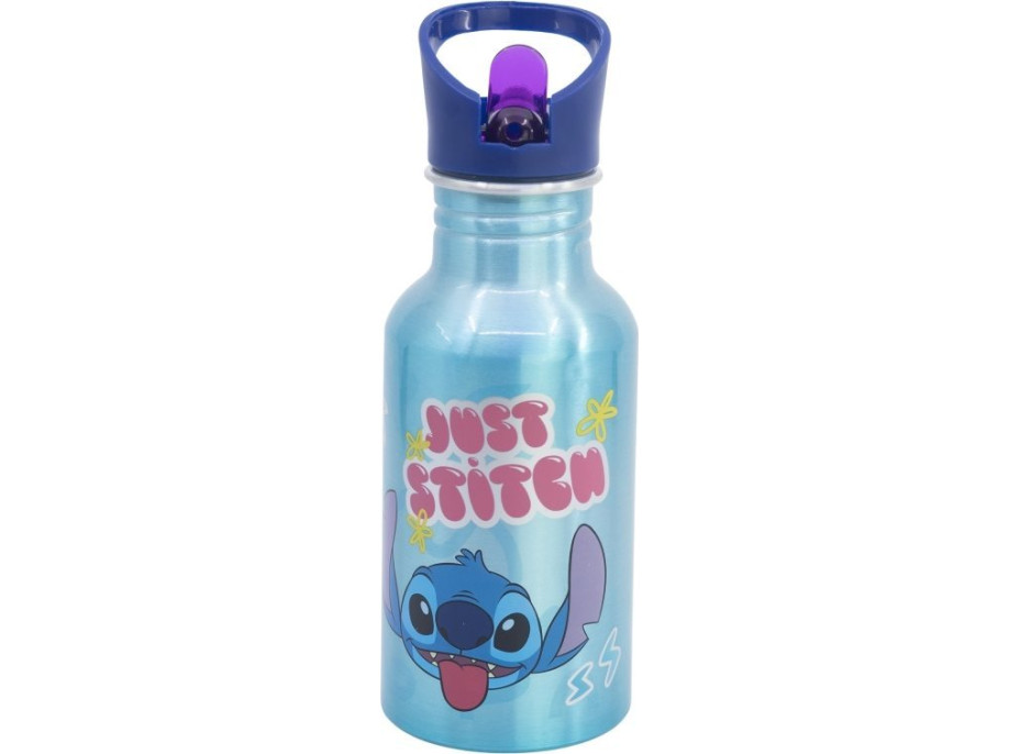 STOR Fľaša na pitie hliníková Stitch 545 ml