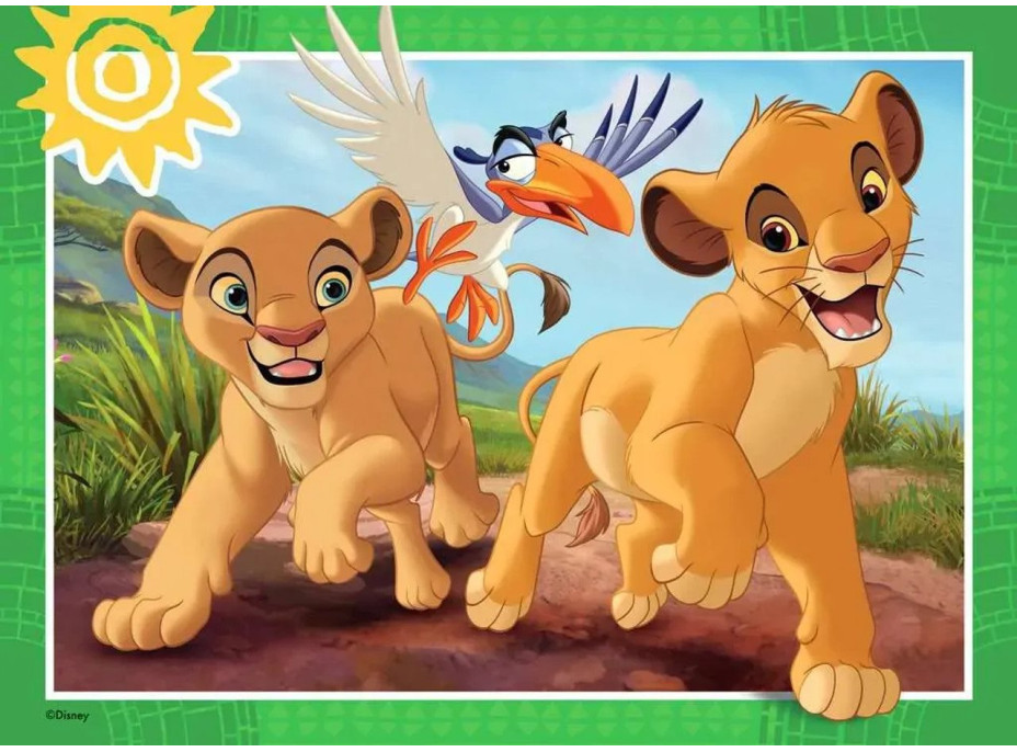 RAVENSBURGER Puzzle Disney: Leví kráľ 4x42 dielikov