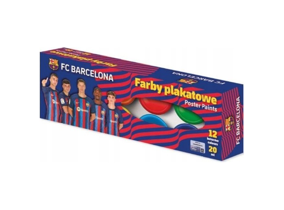 ASTRA Temperové farby 12x20ml FC Barcelona
