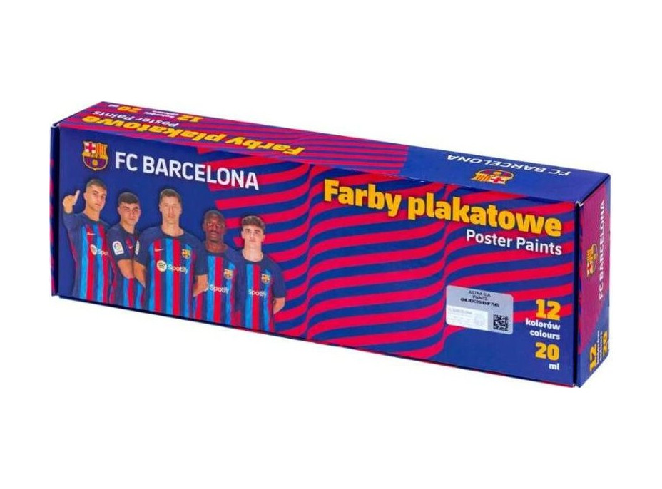ASTRA Temperové farby 12x20ml FC Barcelona